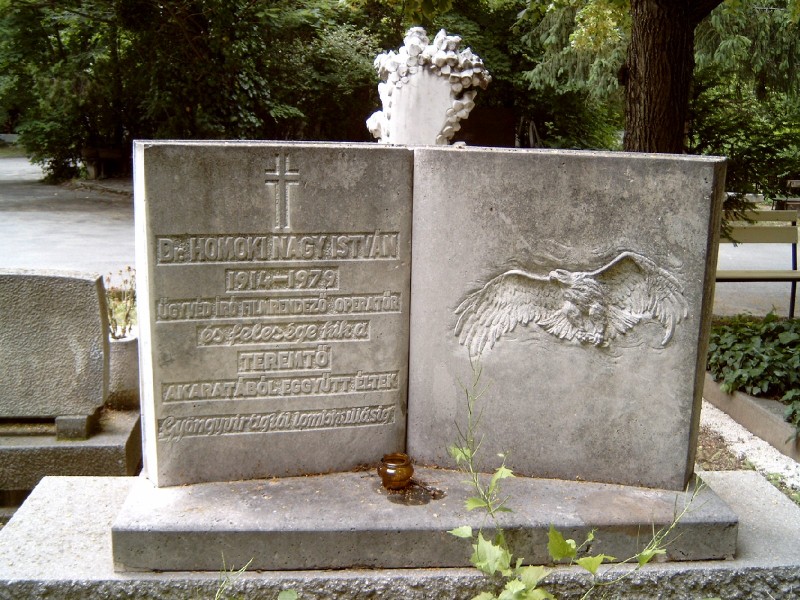 Homoki Nagy István sírja Budapesten, a Farkasréti temetőben