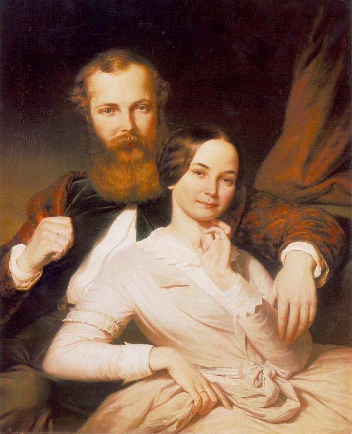 Mosonyi Mihály és felesége (Weber Henrik festménye)