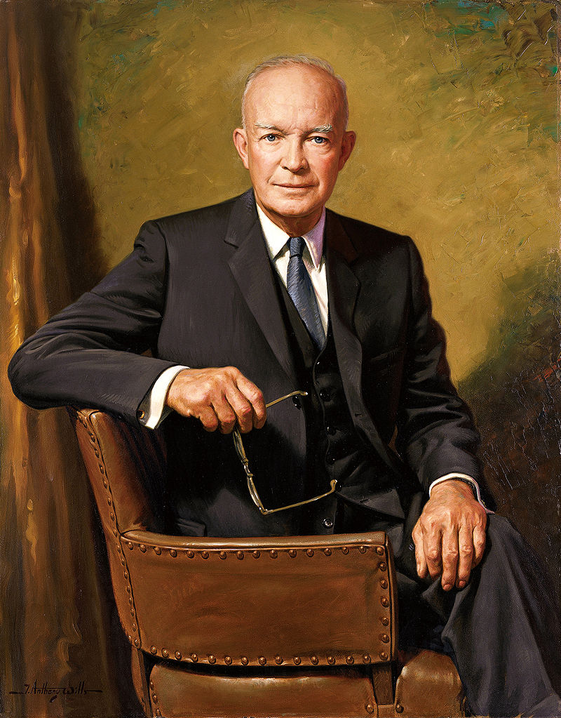 Dwight D. Eisenhower hivatalos elnöki portréja 1967-ben