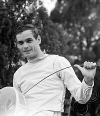 Kulcsár Győző párbajtőröző, az olimpiai válogatott csapat tagja