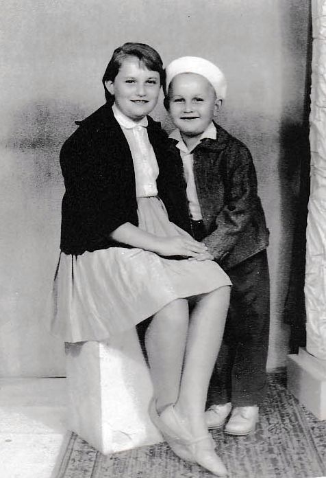 Legkisebb nővéremmel az 1960-as évek elején