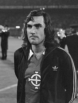 George Best Aranylabdát nyert északír labdarúgó, a Manchester United egykori legendája