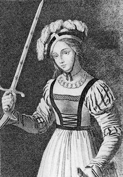 Jeanne d'Arc (Szent Johanna) francia nemzeti hősnő