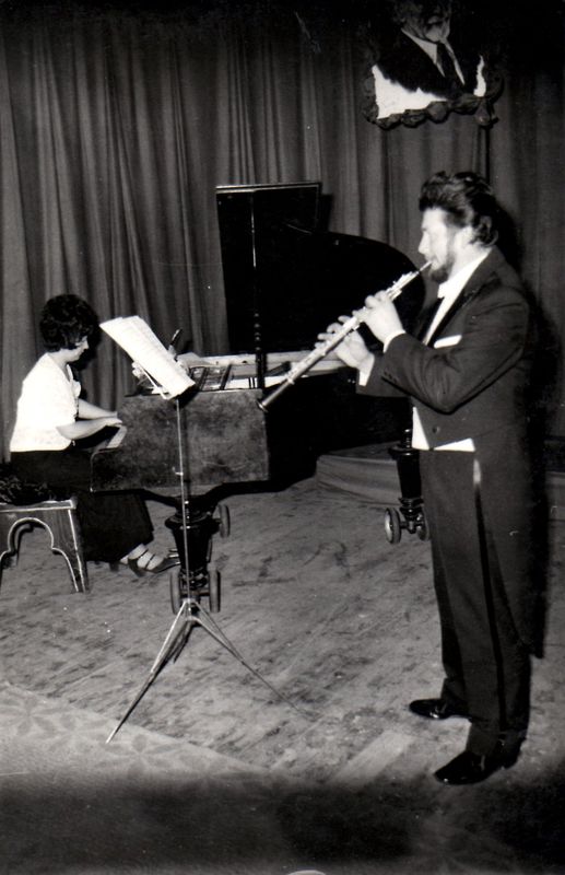 Ladics Tamásnéval Magyarkanizsán, 1972-ben